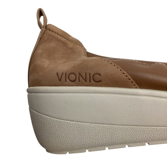 Vionic Jacey Ellery Womens 8 Leather Slip-On Wedge Shoes - Picture 13 of 15